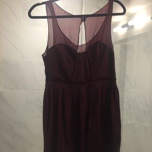 Pretty maroon party dress